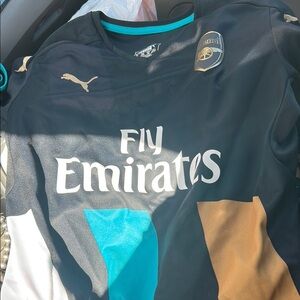 Puma Kids Black Jersey with Gold and Blue Accents